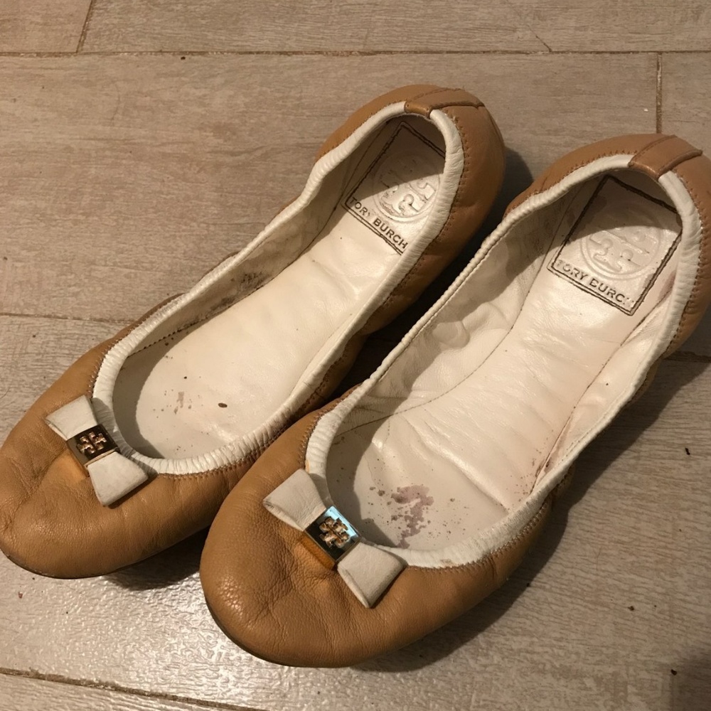 Tory burch Camel Colored Flats 7